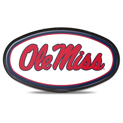 Cache-attelage ovale WinCraft Ole Miss Rebels, recouvert de couleur