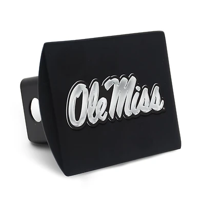 Cache-attelage WinCraft Ole Miss Rebels Premium en métal chromé avec logo