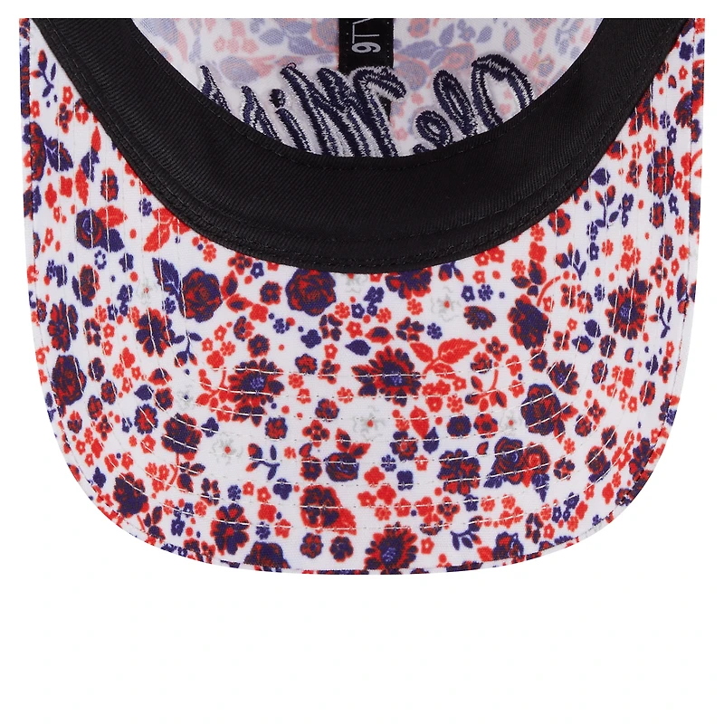 Women's New Era  White Ole Miss Rebels Blooming 9TWENTY Adjustable Hat