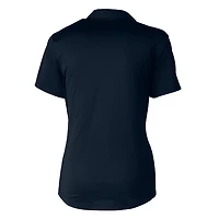 Polo extensible texturé bleu marine Cutter & Buck pour femme des Ole Miss Rebels Prospect