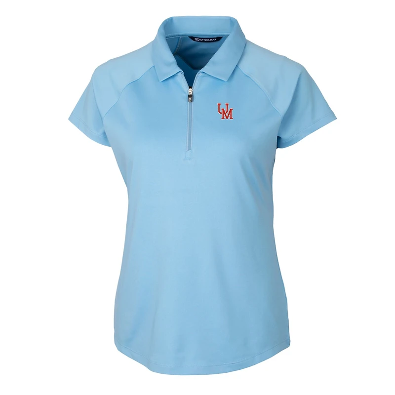 Polo extensible bleu poudre Ole Miss Rebels Forge pour femme Cutter & Buck