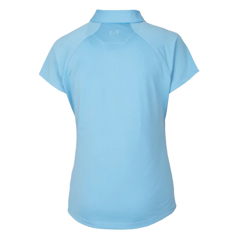 Polo extensible bleu poudre Ole Miss Rebels Forge pour femme Cutter & Buck