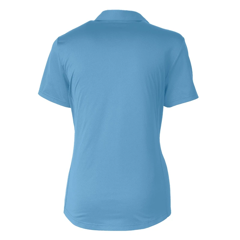 Polo extensible texturé bleu poudre Cutter & Buck pour femme des Ole Miss Rebels Vault Prospect