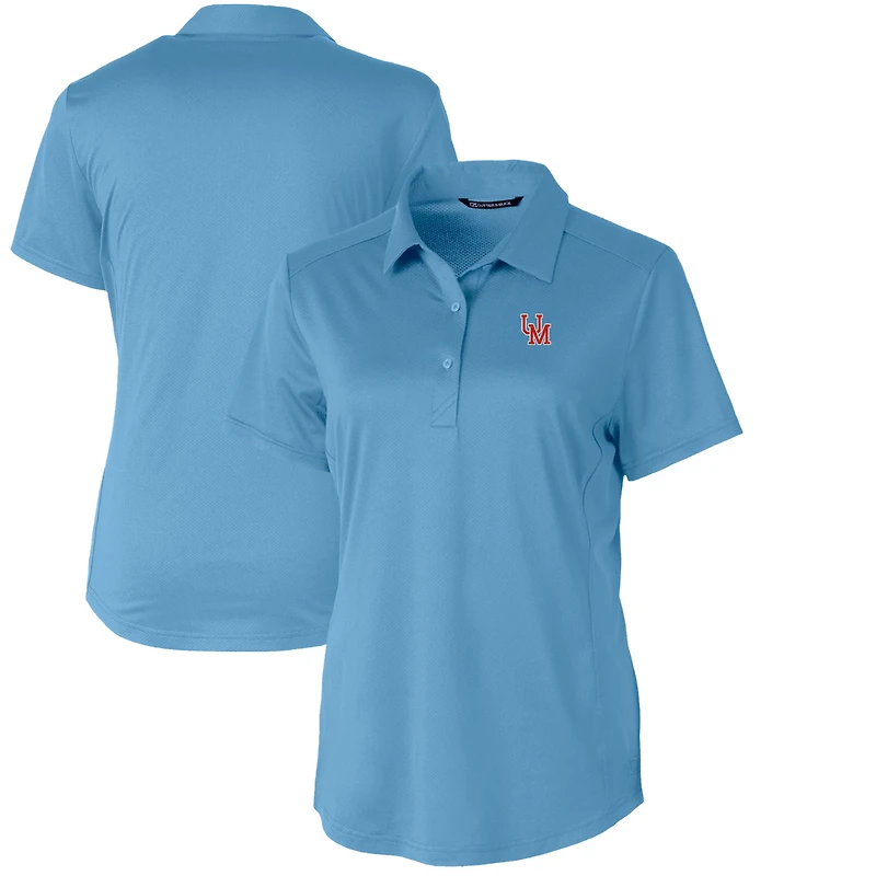 Polo extensible texturé bleu poudre Cutter & Buck pour femme des Ole Miss Rebels Vault Prospect