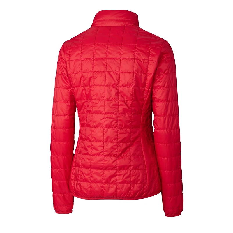 Women's Cutter & Buck Red Ole Miss Rebels Rainier Eco Insulated Puffer Full-Zip Jacket