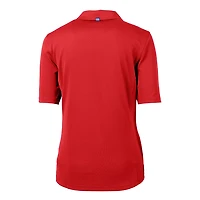 Polo recyclé Cutter & Buck rouge Ole Miss Rebels Team Virtue Eco Piqué pour femme