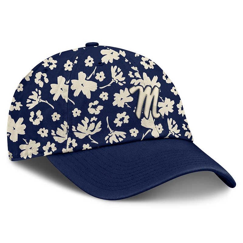 Women's Fanatics  Navy Ole Miss Rebels Blossom Adjustable Hat