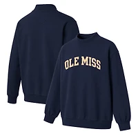 Sweat-shirt à col montant Monroe bleu marine pour femme, Ole Miss Rebels