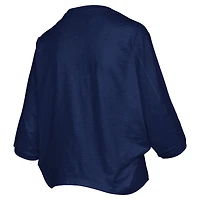 T-shirt oversize bleu marine pour femme avec logo Ole Miss Rebels