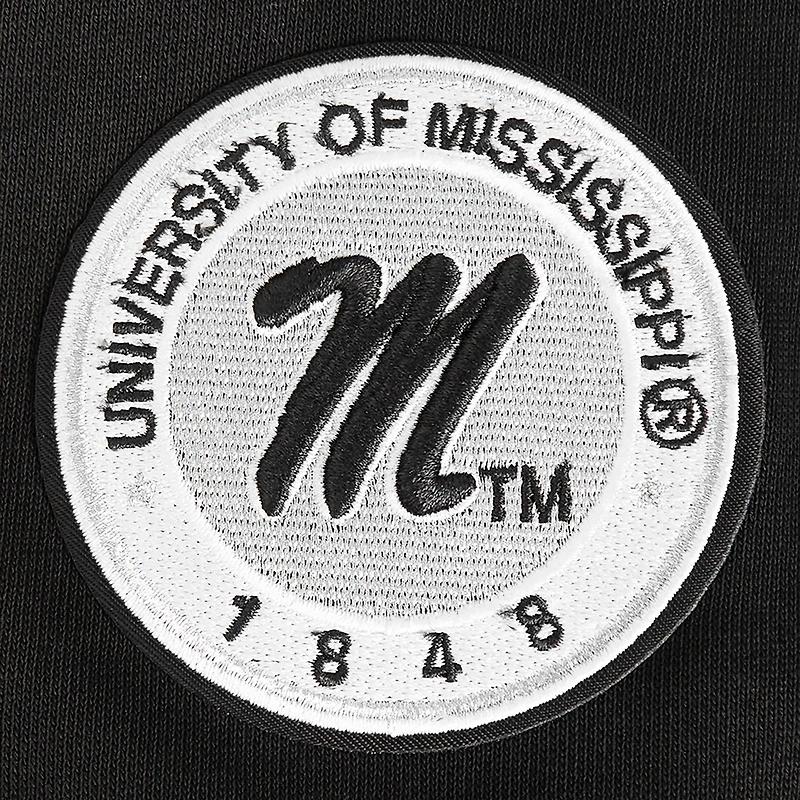 Sweat-shirt court Pro Standard noir pour femme Ole Miss Rebels Pearl