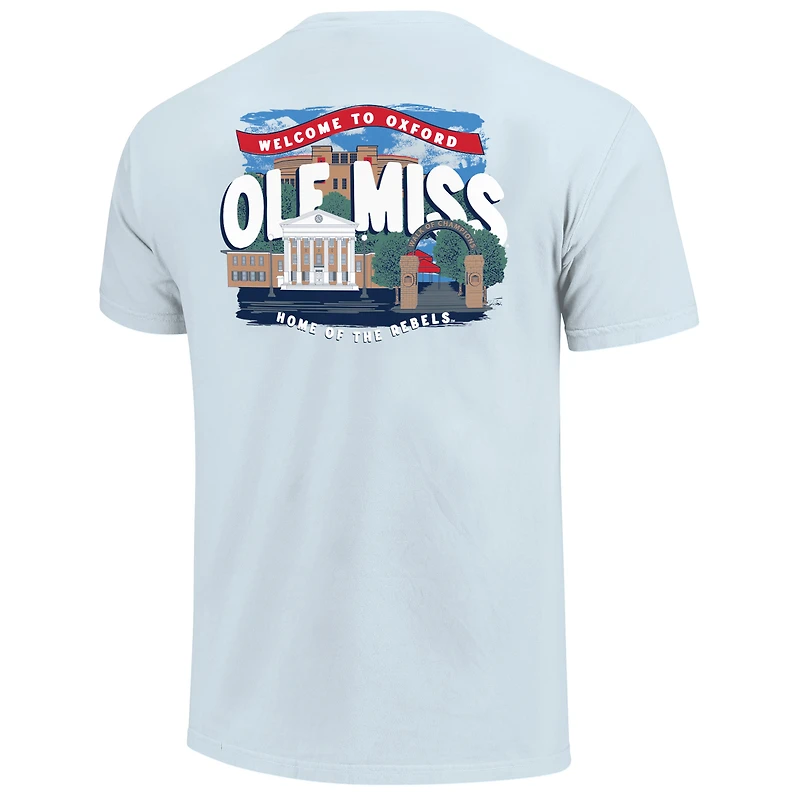 Youth Light Blue Ole Miss Rebels Local Campus Scene T-Shirt