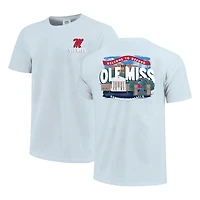 T-shirt bleu clair pour jeunes Ole Miss Rebels, ambiance campus local