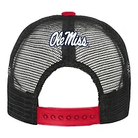 Casquette ajustable Youth Outerstuff bleu marine/crème Ole Miss Rebels Modern Fan Trucker