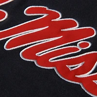 Chandail à capuchon gros logo Ole Miss Rebels bleu marine Stadium Athletic pour jeune