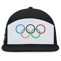 Casquette ajustable noire/blanche Fanatics pour hommes pour cérémonie des Jeux olympiques
