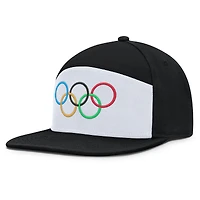 Casquette ajustable noire/blanche Fanatics pour hommes pour cérémonie des Jeux olympiques