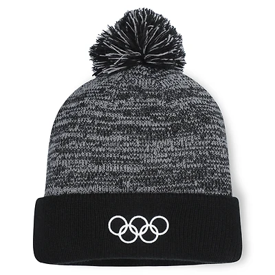Men's Fanatics Black Olympic Games Cuffed Knit Hat with Pom