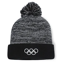 Men's Fanatics Black Olympic Games Cuffed Knit Hat with Pom