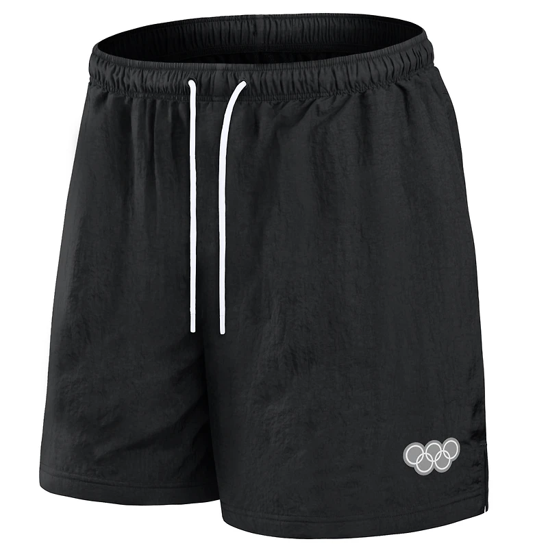 Men's Fanatics Black Olympic Games the Zone Badge Woven Shorts