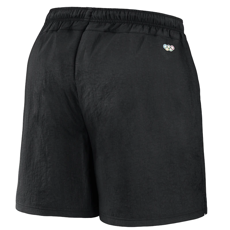 Men's Fanatics Black Olympic Games the Zone Badge Woven Shorts