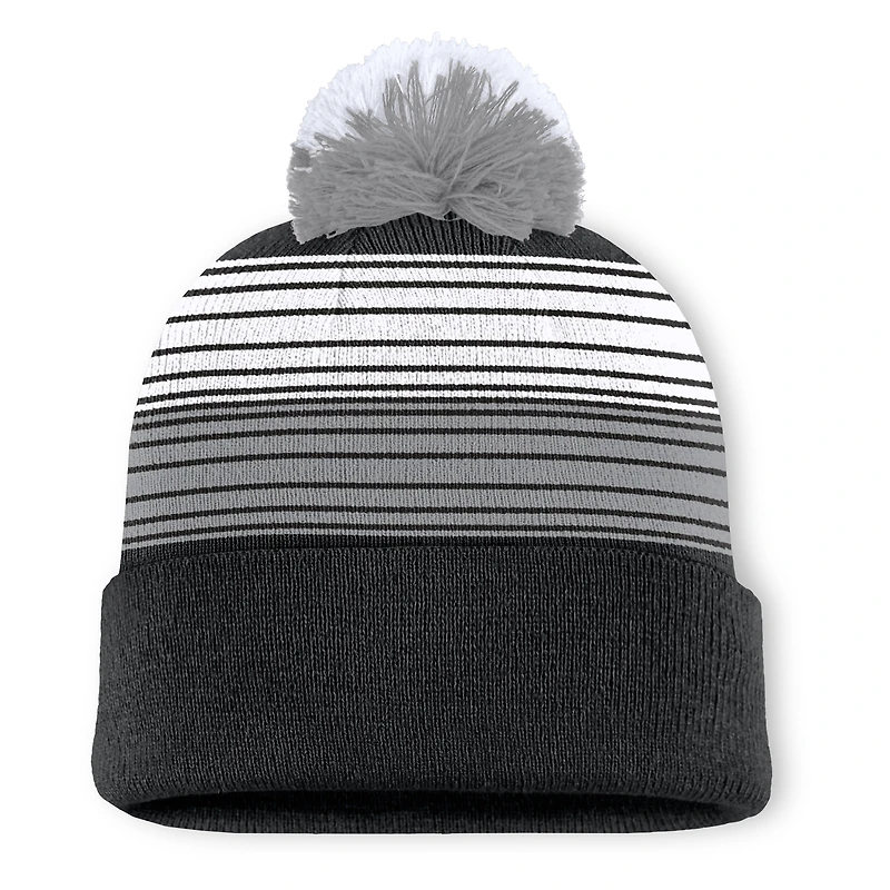 Bonnet en tricot à revers avec pompon pour homme Fanatics Black Olympic Games Medalist