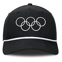 Men's Fanatics Black Olympic Games Podium A-Frame Adjustable Hat