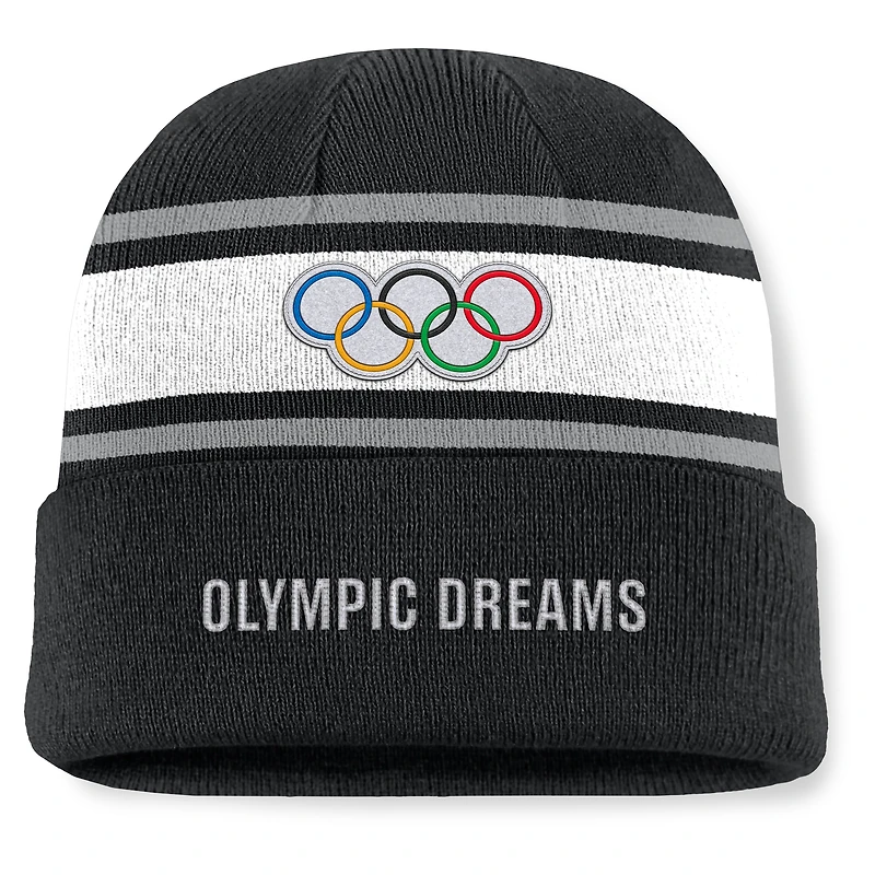 Men's Fanatics Black Olympic Games Victor Cuffed Knit Hat