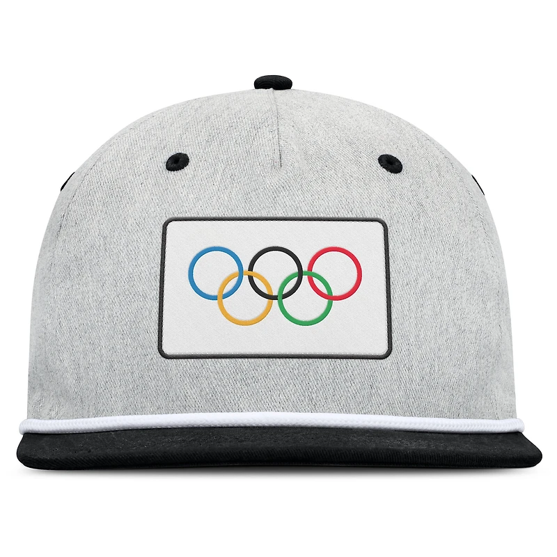 Men's Fanatics Heather Gray/Black Olympic Games Photo Finish Adjustable Hat