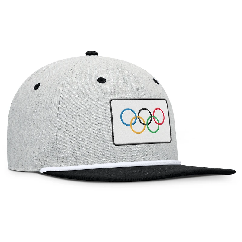 Men's Fanatics Heather Gray/Black Olympic Games Photo Finish Adjustable Hat