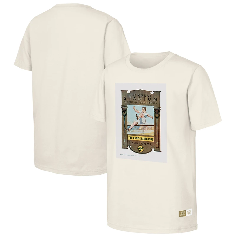 T-shirt homme naturel commémorant les Jeux olympiques de Londres 1908
