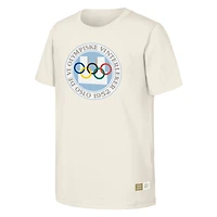 T-shirt homme naturel commémorant les Jeux olympiques d'Oslo 1952