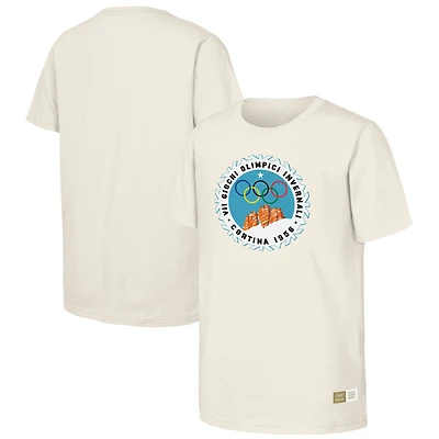 T-shirt homme naturel Cortina Games 1956, héritage olympique