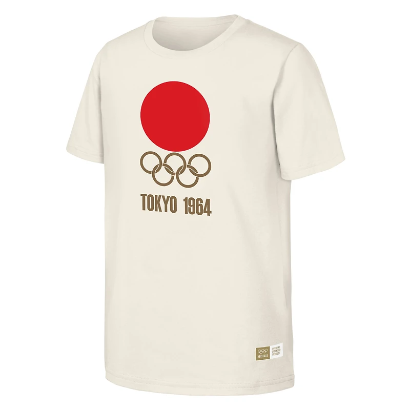 T-shirt homme naturel commémorant les Jeux olympiques de Tokyo 1964