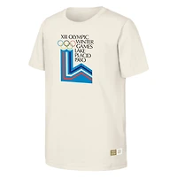 T-shirt homme naturel commémorant les Jeux olympiques de Lake Placid 1980