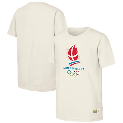 T-shirt homme naturel commémorant les Jeux d'Albertville de 1992
