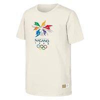 T-shirt naturel du patrimoine olympique des Jeux de Nagano 1998 pour hommes