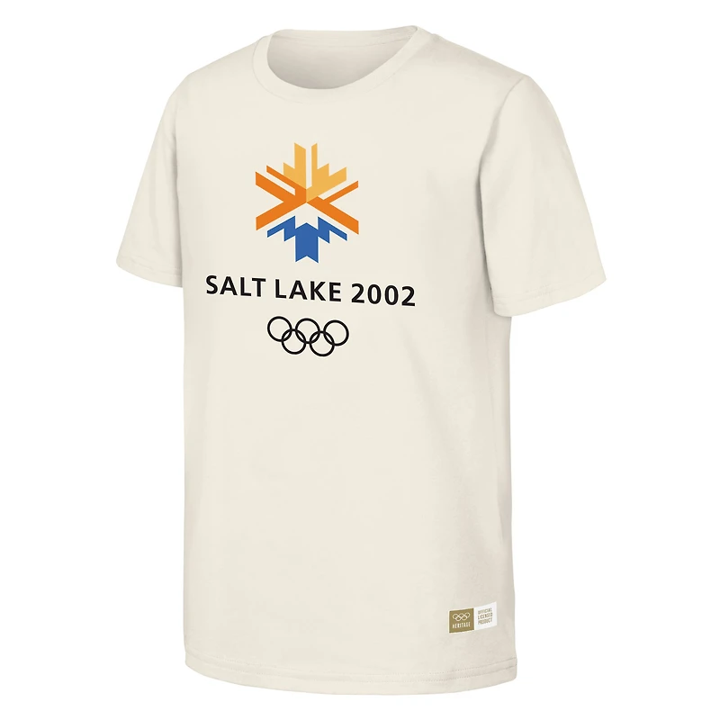 T-shirt homme naturel commémorant les Jeux olympiques de Salt Lake City 2002