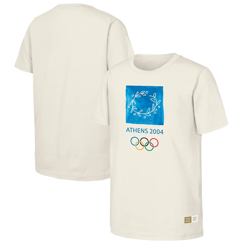 T-shirt homme naturel commémorant les Jeux olympiques d'Athènes 2004 - Patrimoine olympique