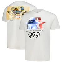 Men's Outerstuff  Beige Los Angeles 1984 Olympic Games Emblem & Poster Oversized T-Shirt