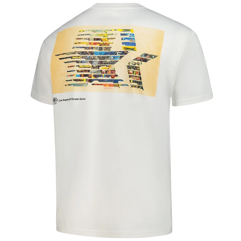 Men's Outerstuff Beige Los Angeles 1984 Olympic Games Emblem & Poster Oversized T-Shirt