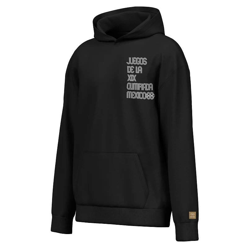 Men's Outerstuff Black Mexico 1968 Summer Olympics Pictograms Hoodie