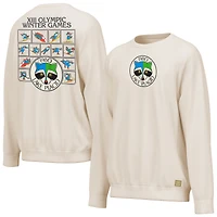 Sweat-shirt Outerstuff Cream pour homme, édition spéciale Jeux olympiques d'hiver de Lake Placid 1980