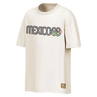Men's Outerstuff  Cream Mexico 1968 Summer Olympics Emblem T-Shirt