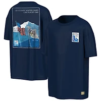 Men's Outerstuff  Navy Lake Placid 1980 Winter Olympics Mountain View T-Shirt
