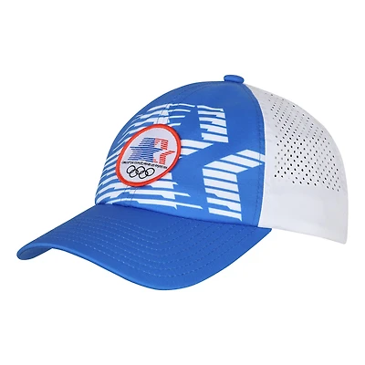Men's Outerstuff  Royal Los Angeles 1984 Olympic Games Stars & Rings Adjustable Hat