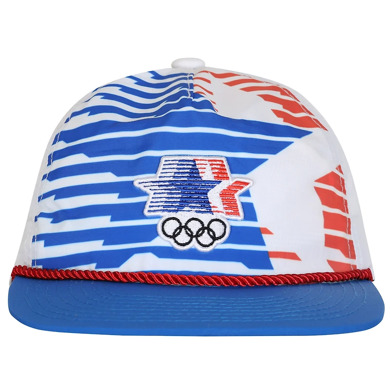Men's Outerstuff White/Blue Los Angeles 1984 Summer Olympics Golfer Adjustable Hat