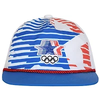 Men's Outerstuff White/Blue Los Angeles 1984 Summer Olympics Golfer Adjustable Hat