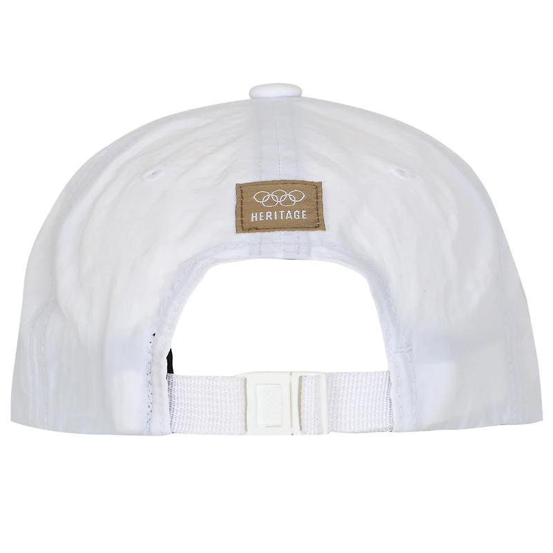 Casquette ajustable Outerstuff blanche et bleue pour homme, édition spéciale golfeur des Jeux olympiques d'été de Los Angeles 1984