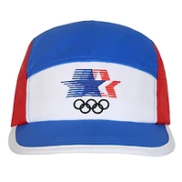 Men's Outerstuff White/Royal Los Angeles 1984 Summer Olympics Colorblock Panel Adjustable Hat