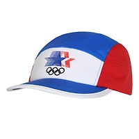 Men's Outerstuff White/Royal Los Angeles 1984 Summer Olympics Colorblock Panel Adjustable Hat